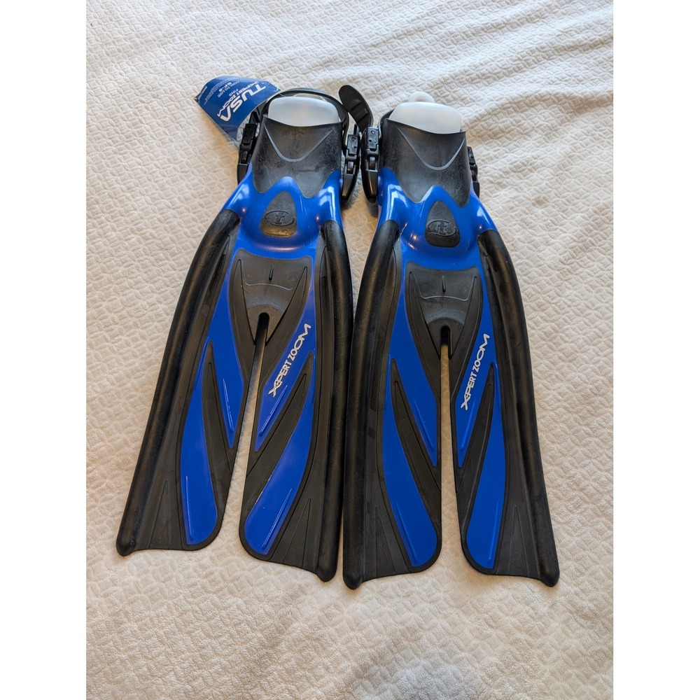 NWT Tusa Split Fin Diving Fins, XS-S, TUSA X-Pert Zoom SF-8, Men 5-7 Wom 6.5-8.5